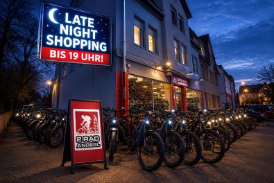 Bei Zweirad Anderl in Ickern (Castrop-Rauxel) werden E-Bikes und Fahrräder freitags bei einem Night Shopping bis 19 Uhr verkauft. 