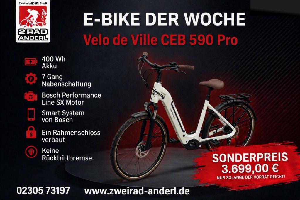 Velo de Vill CEB 590 Pro Bike der Woche quer