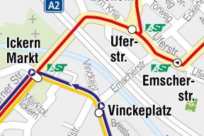 Bushaltestelle nahe Zweirad Anderl